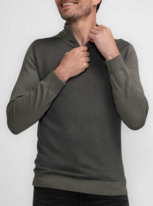 Petrol Ind. Half-zip Heren Pullover - M-3040-KWC205