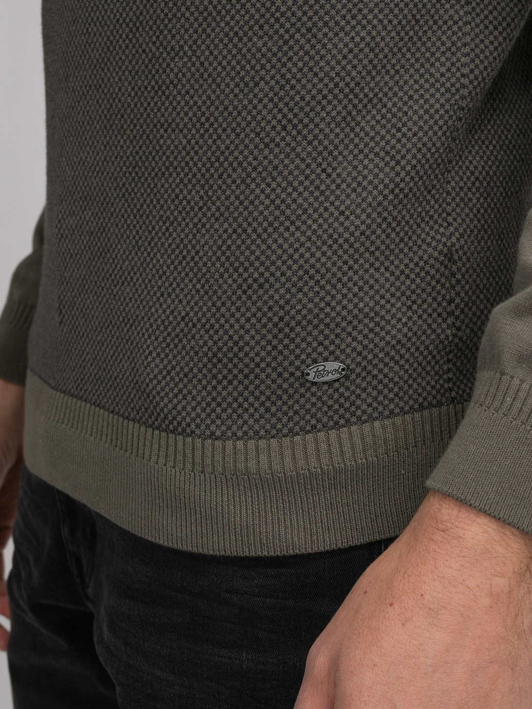 Petrol Ind. Half-zip Heren Pullover - M-3040-KWC205 - Afbeelding 4