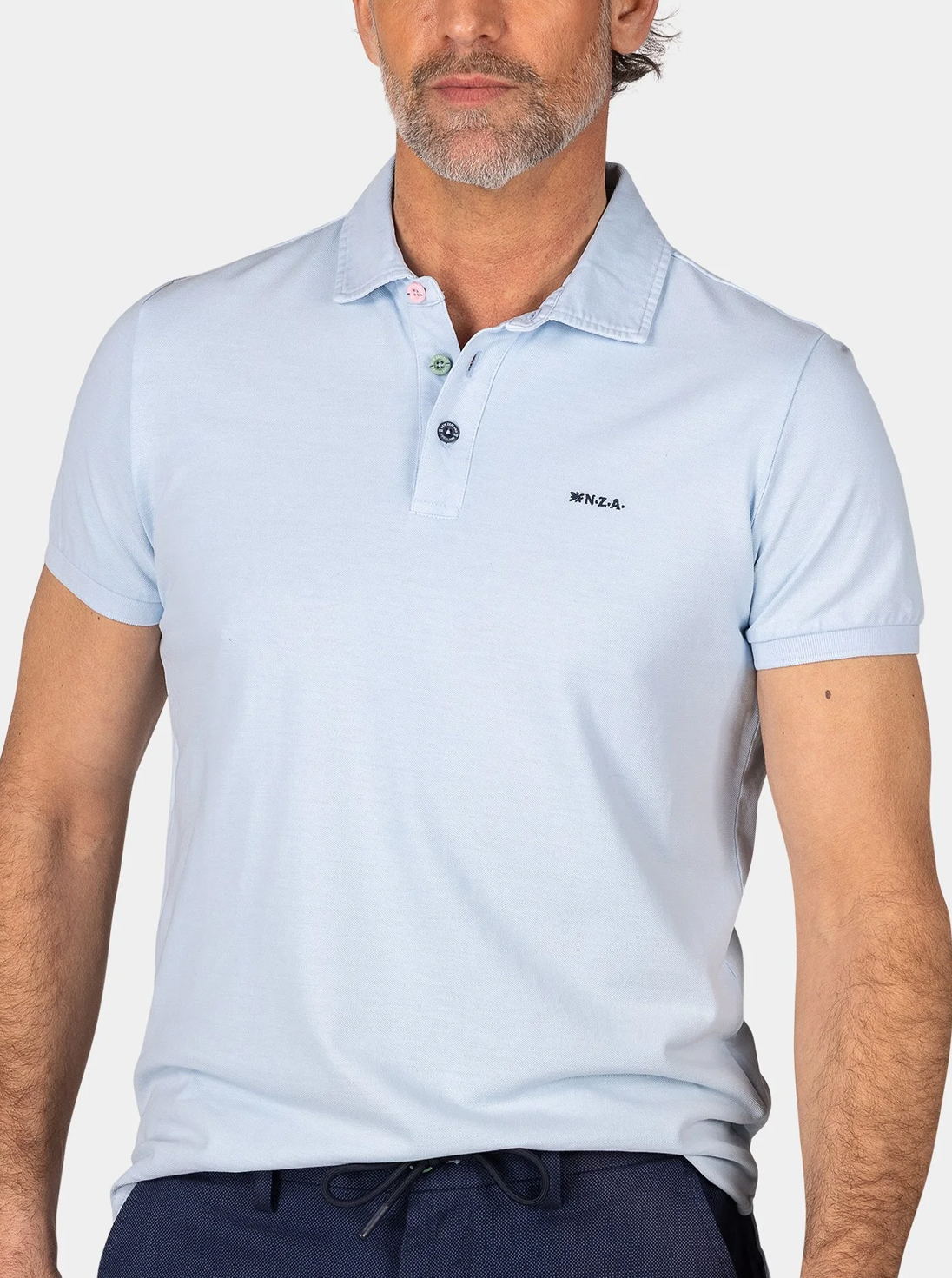 NZA Effen Katoenen Poloshirt - 25CN150 Peter