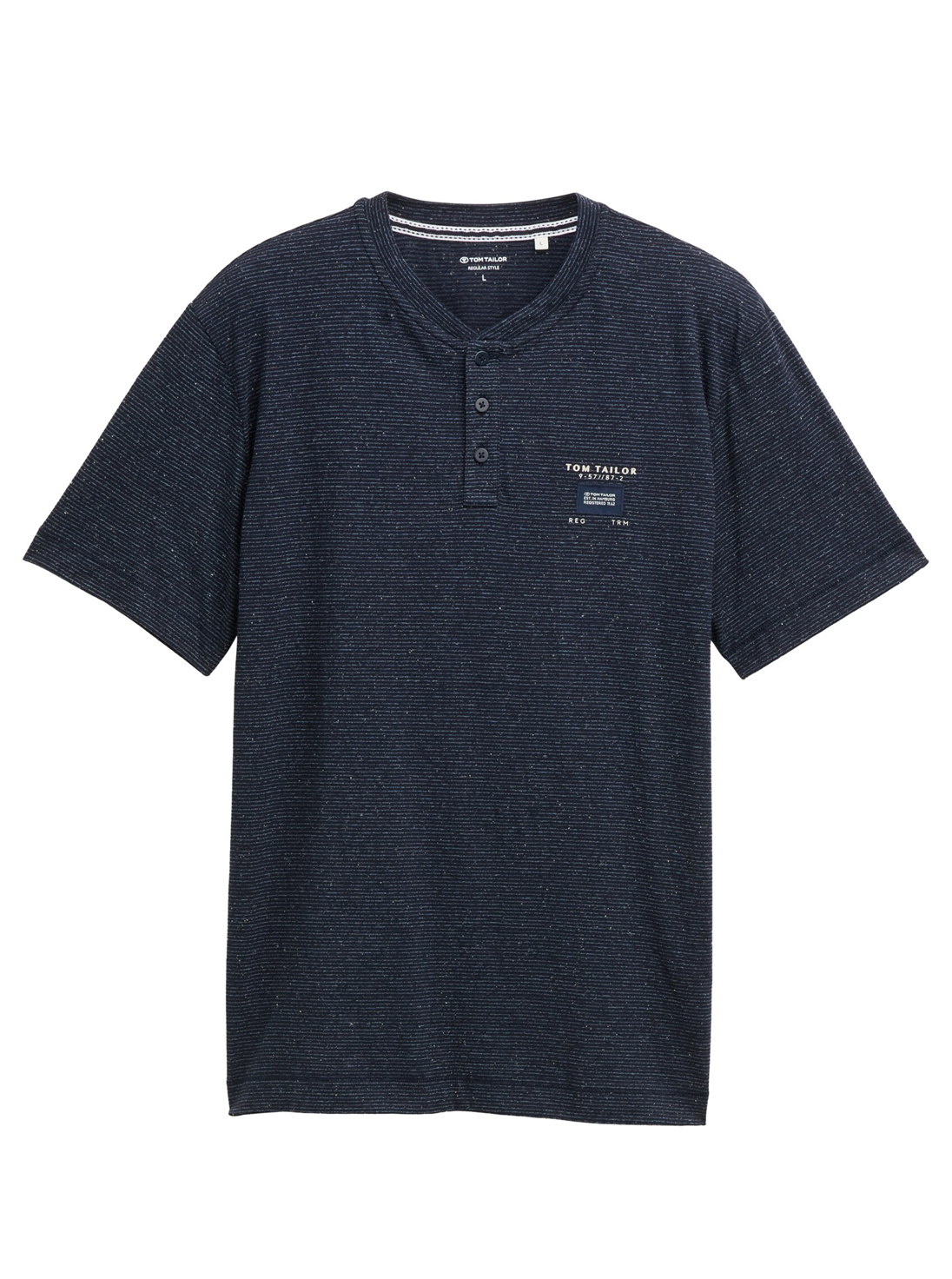Tom Tailor Donkerblauw T-shirt met Korte mouw - 1046763 - Afbeelding 1