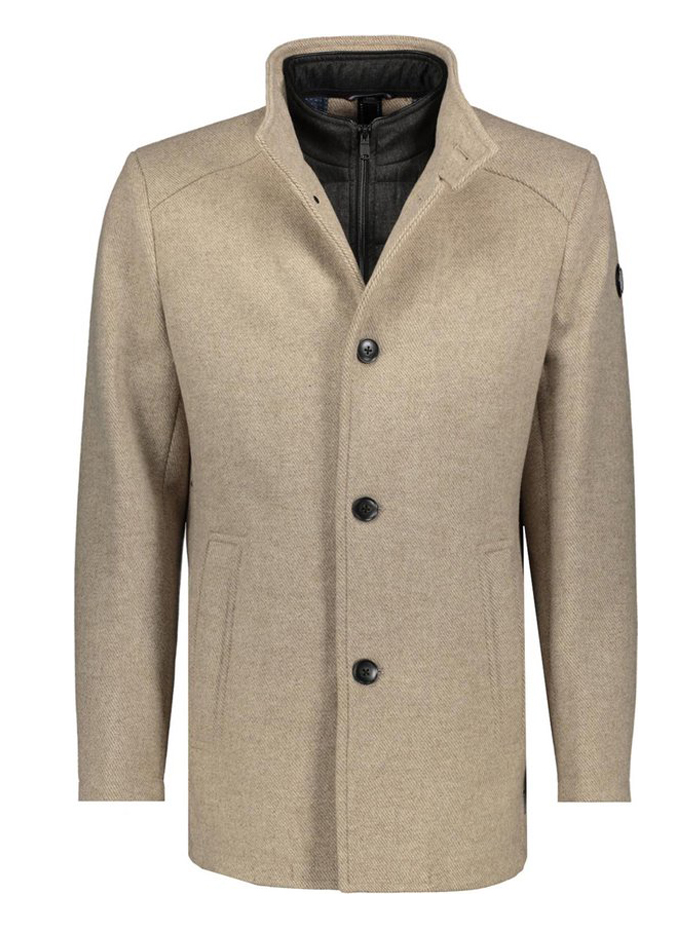 Donders 1860 Beige Wollen Coat - 21807.3-1570.1 - Afbeelding 1