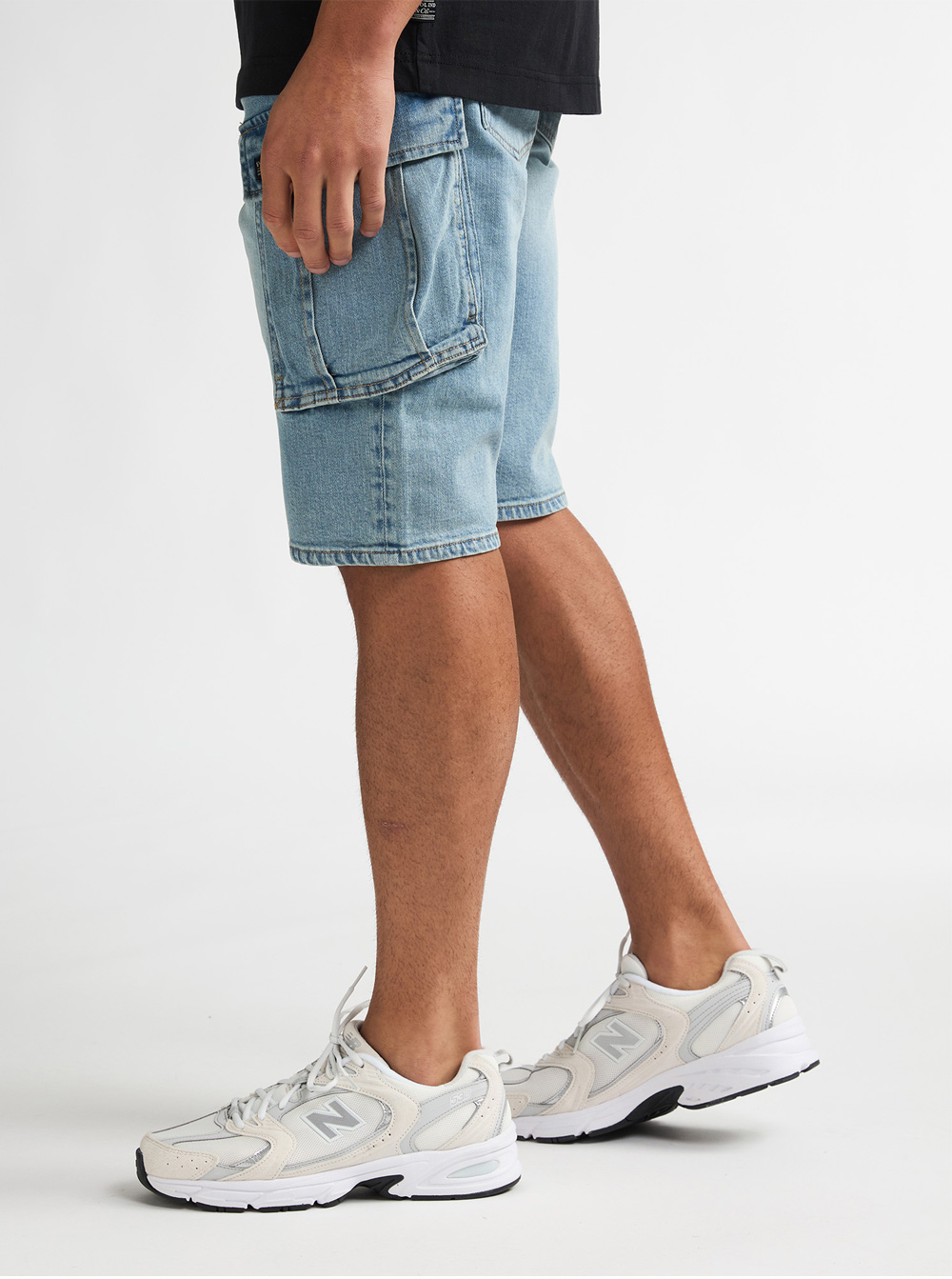 Petrol Industries Lichte Denim Cargoshort - M-1060-SHO007 - Afbeelding 6