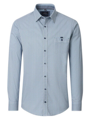 Casa Moda Blauw Overhemd met print - 126132130