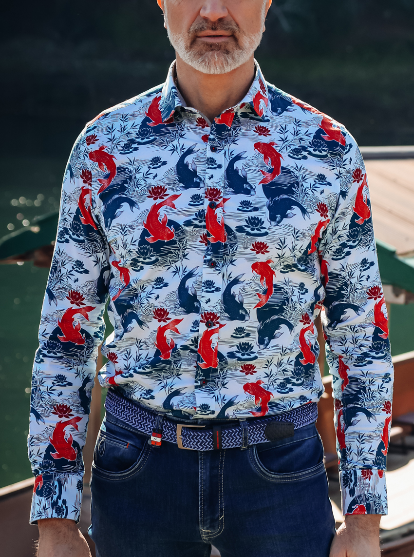 A Fish Named Fred Lange mouw shirt - 34.001 Koi Kaper - Afbeelding 3