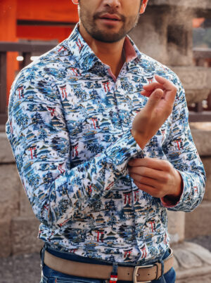 A Fish Named Fred Lange mouw Shirt - 34.002 Temple