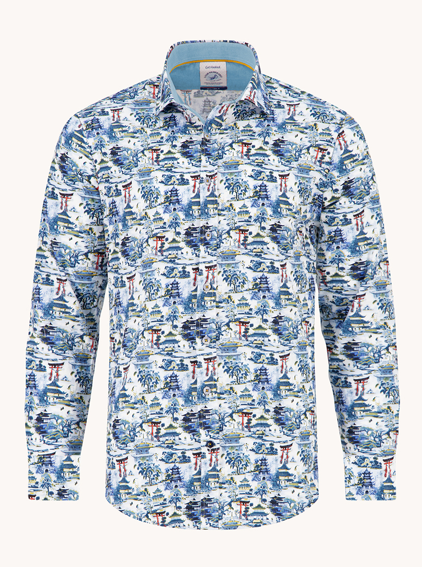 A Fish Named Fred Lange mouw Shirt - 34.002 Temple