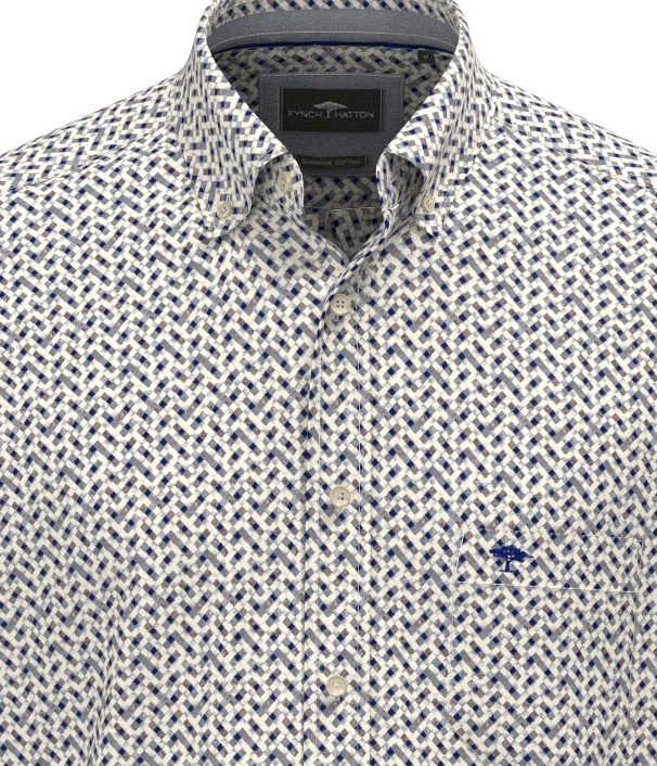 Fynch Hatton Heren Overhemd met Print - 1608-8660 - Afbeelding 2