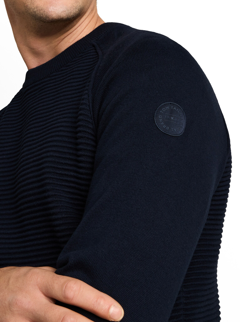 Tom Tailor Blauwe Ronde hals Trui - 1052235 - Afbeelding 2