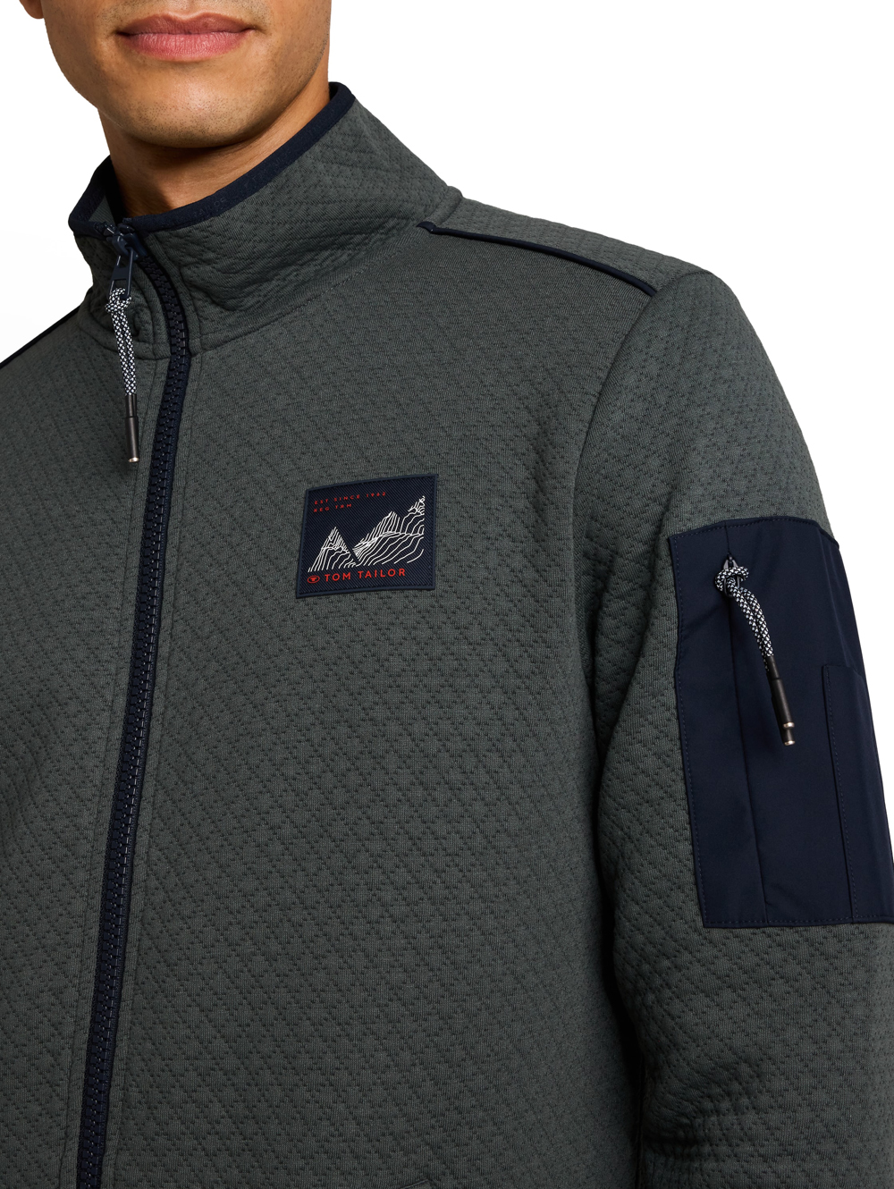 Tom Tailor Groen Heren Vest - 1052684 - Afbeelding 2