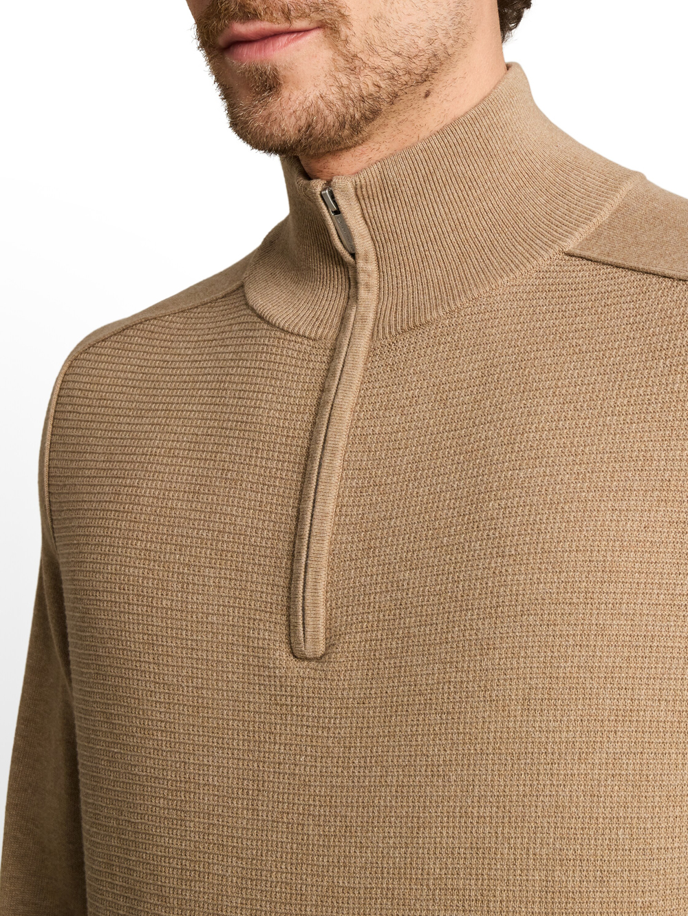 Tom Tailor Basic Heren Half-zip Trui- 1052209 - Afbeelding 3