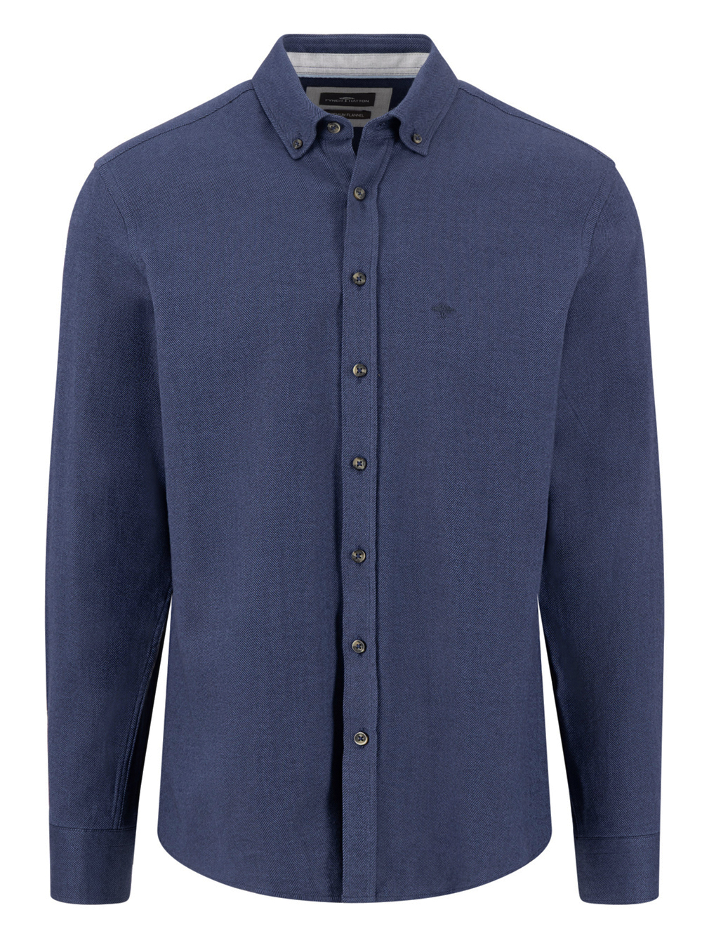 Fynch Hatton Blauw Overhemd - 1610-8870 - Afbeelding 1
