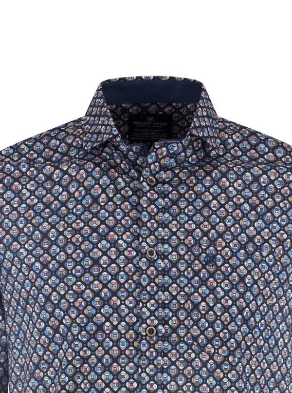 Fellows United Heren Shirt Lange mouw - 62.6518 - Afbeelding 2