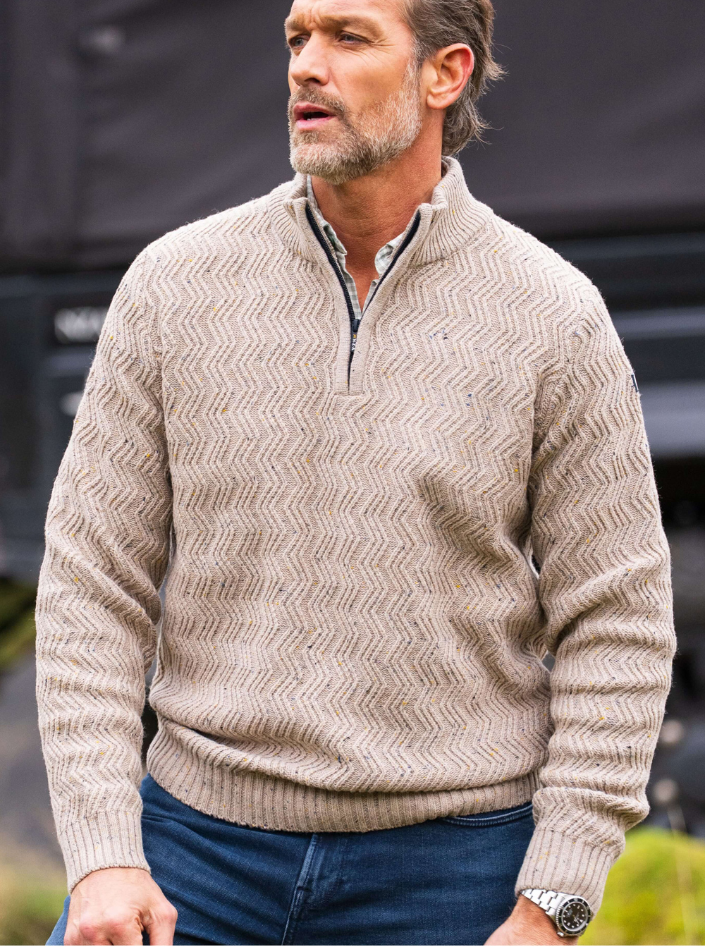 NZA Wollen Half-zip Pullover - 26HN495 - Afbeelding 2