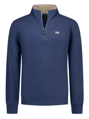 New Zealand Auckland Blauwe Half-zip Sweater - 26HN301
