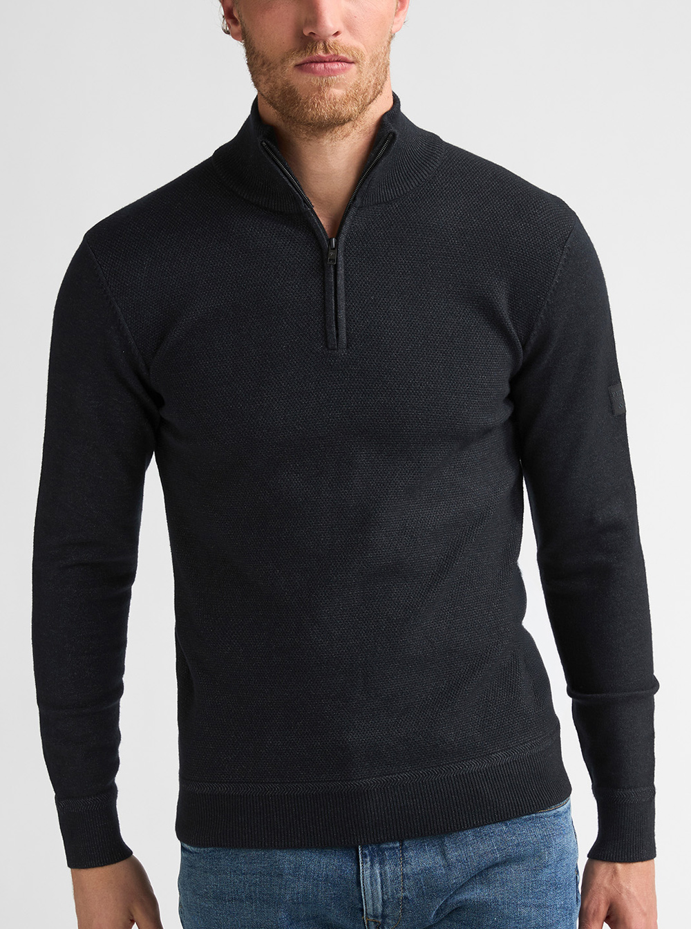 Petrol Industries HalfZip Trui - M-3060-KWC214 - Afbeelding 1