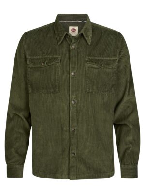 Petrol Industries Army Corduroy Overshirt - M-3060-SIL422