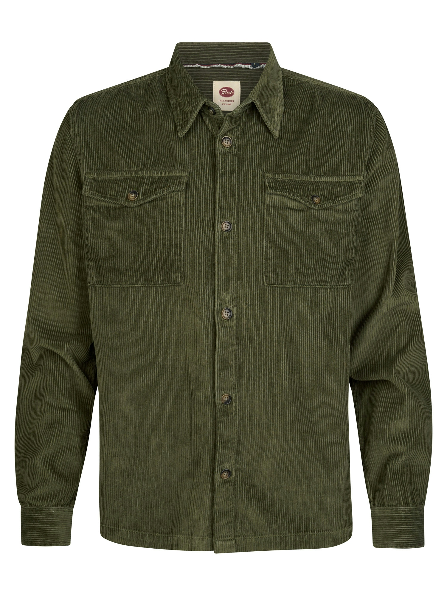 Petrol Industries Army Corduroy Overshirt - M-3060-SIL422