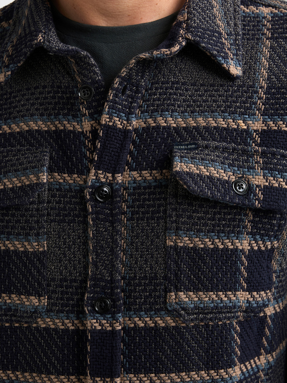 Petrol Industries Overshirt Geruit - M-3060-SIL405 - Afbeelding 3