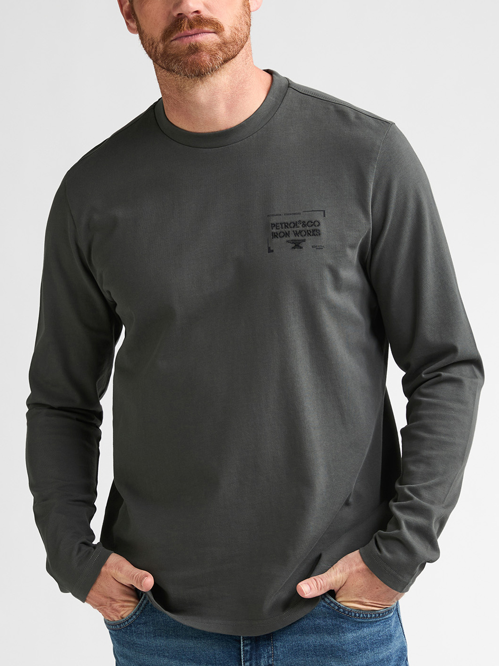 Petrol Industries Langemouw T-shirt - M-3060-TLR615 - Afbeelding 1