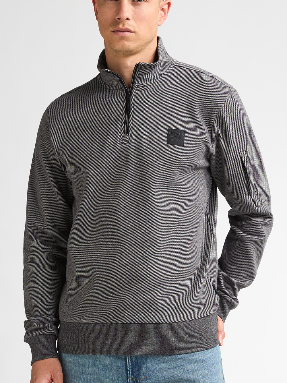 Petrol Industries Sweater met halfzip - M-3060-SWC324