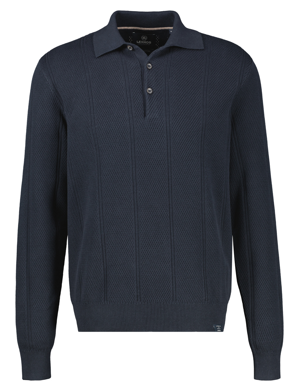 LERROS Gebriede Heren Polo - 2685230 - Afbeelding 1