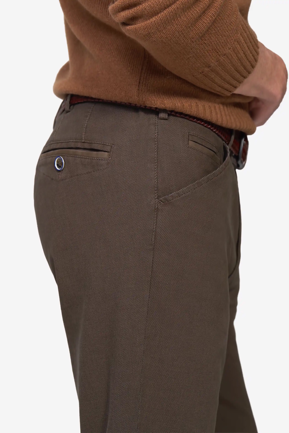 Meyer Micro Structuur Chino Broek - Chicago-5628 - Afbeelding 3