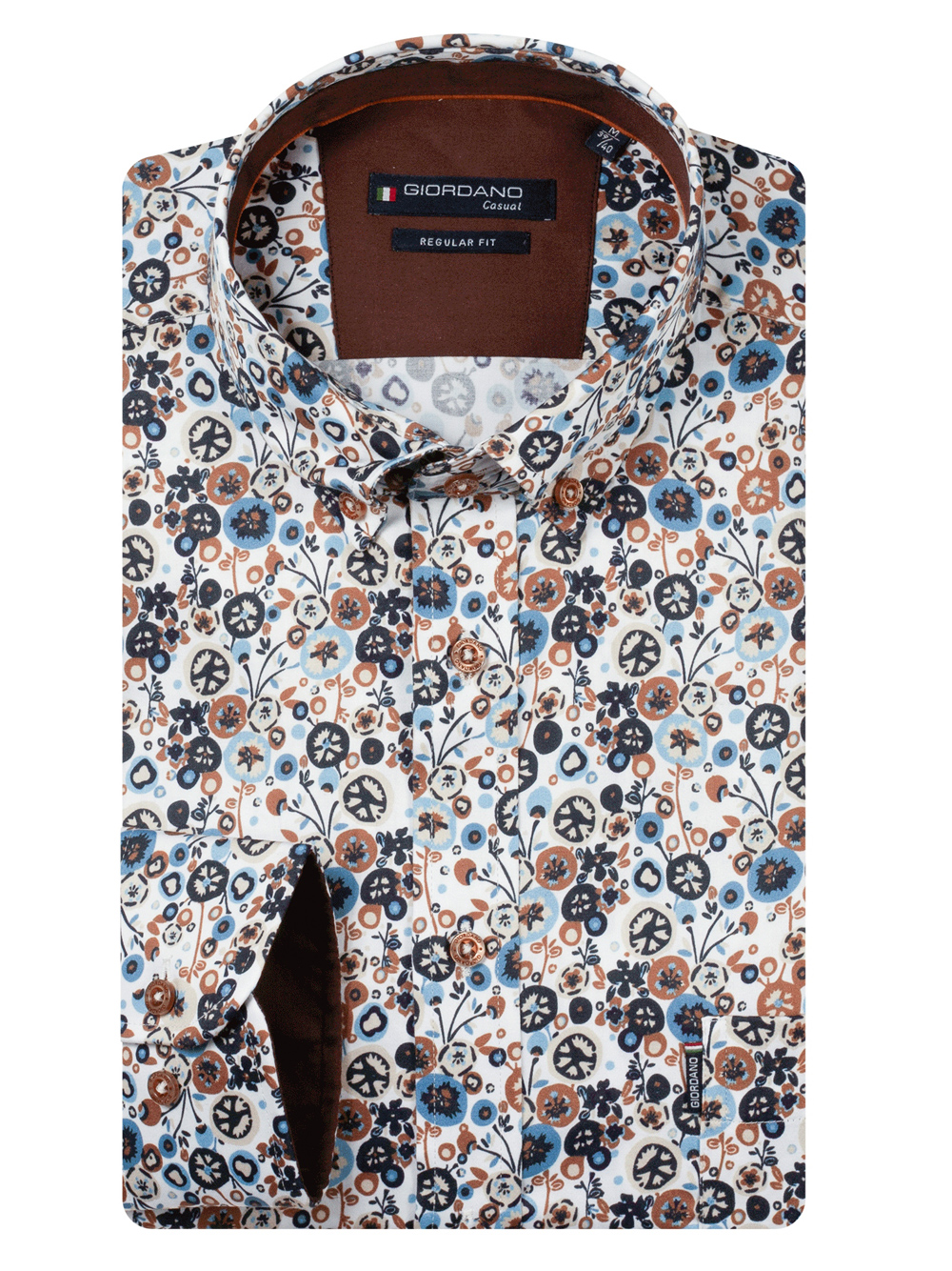 Giordano Casual Lange mouw Overhemd met Print - 627022 - Afbeelding 1