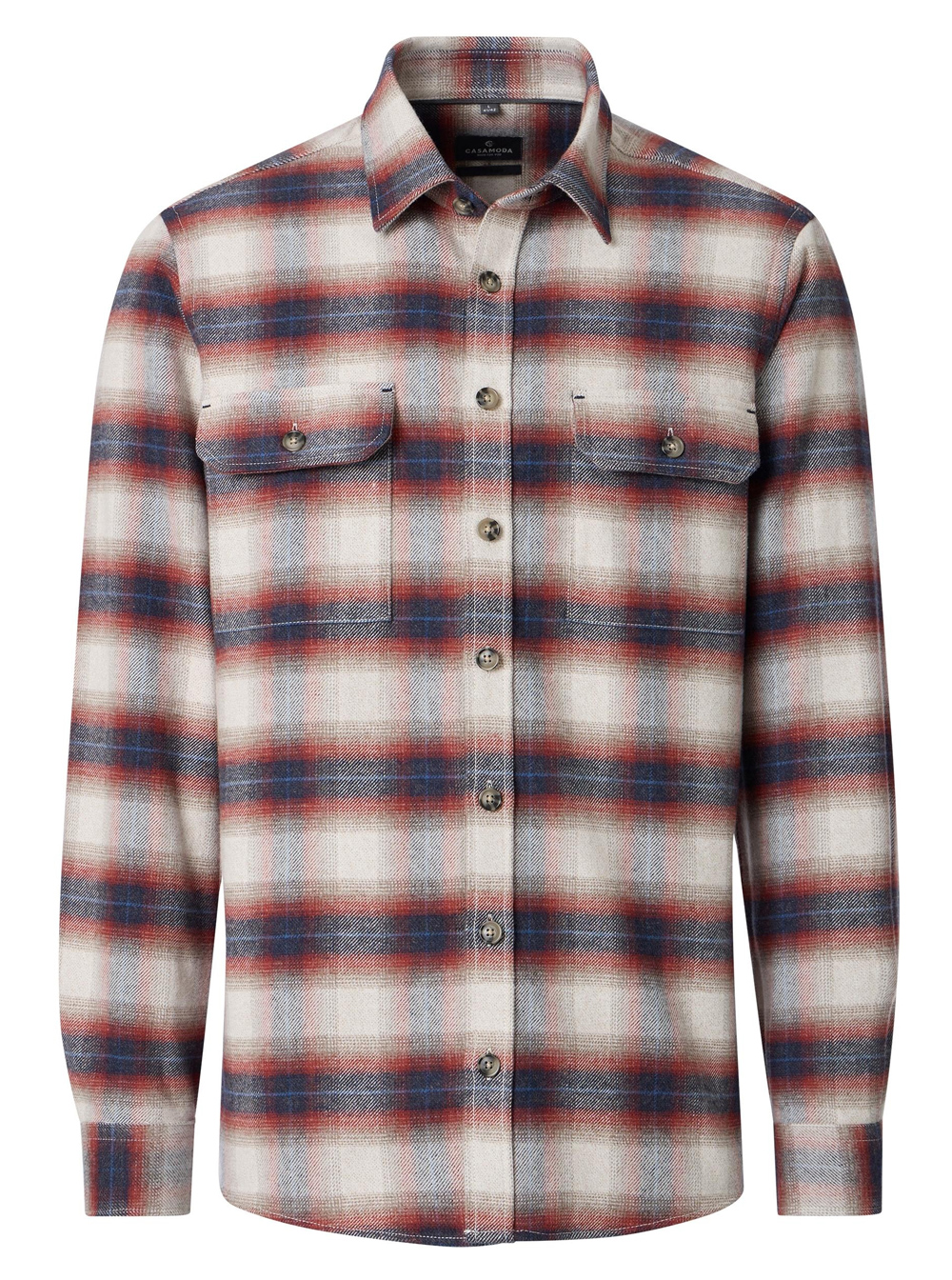 Casa Moda Geruit Overshirt - 126132260 - Afbeelding 1