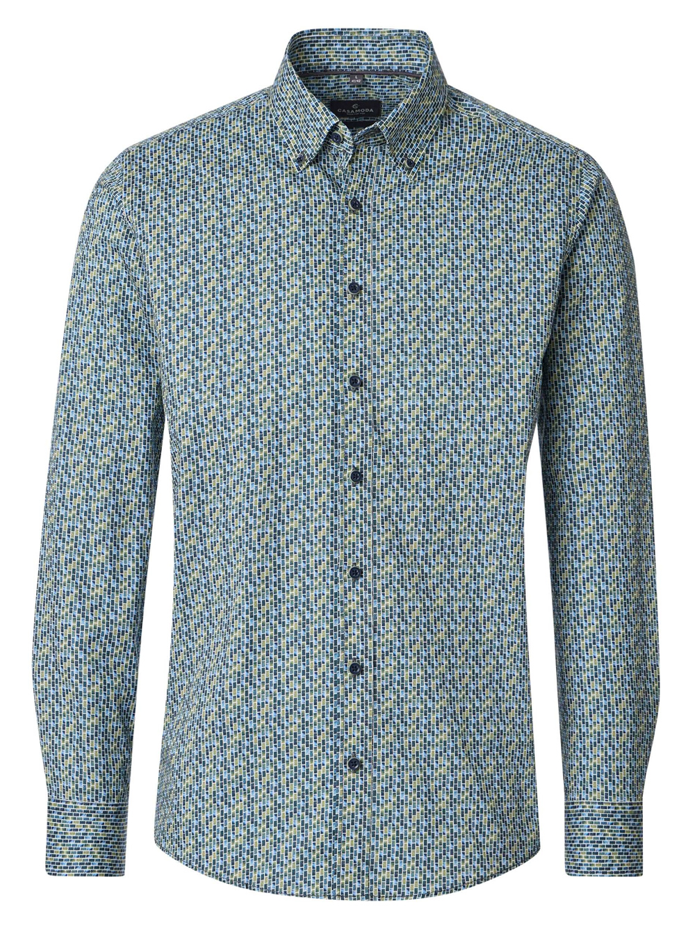 Casa Moda Groen Lange mouw Overhemd - 126132420 - Afbeelding 1
