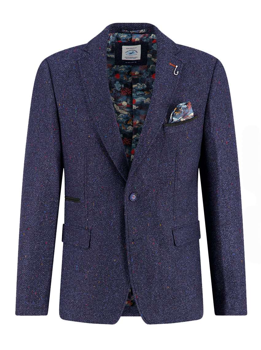 A Fish Named Fred Blazer Herringbone - 34.108 - Afbeelding 1