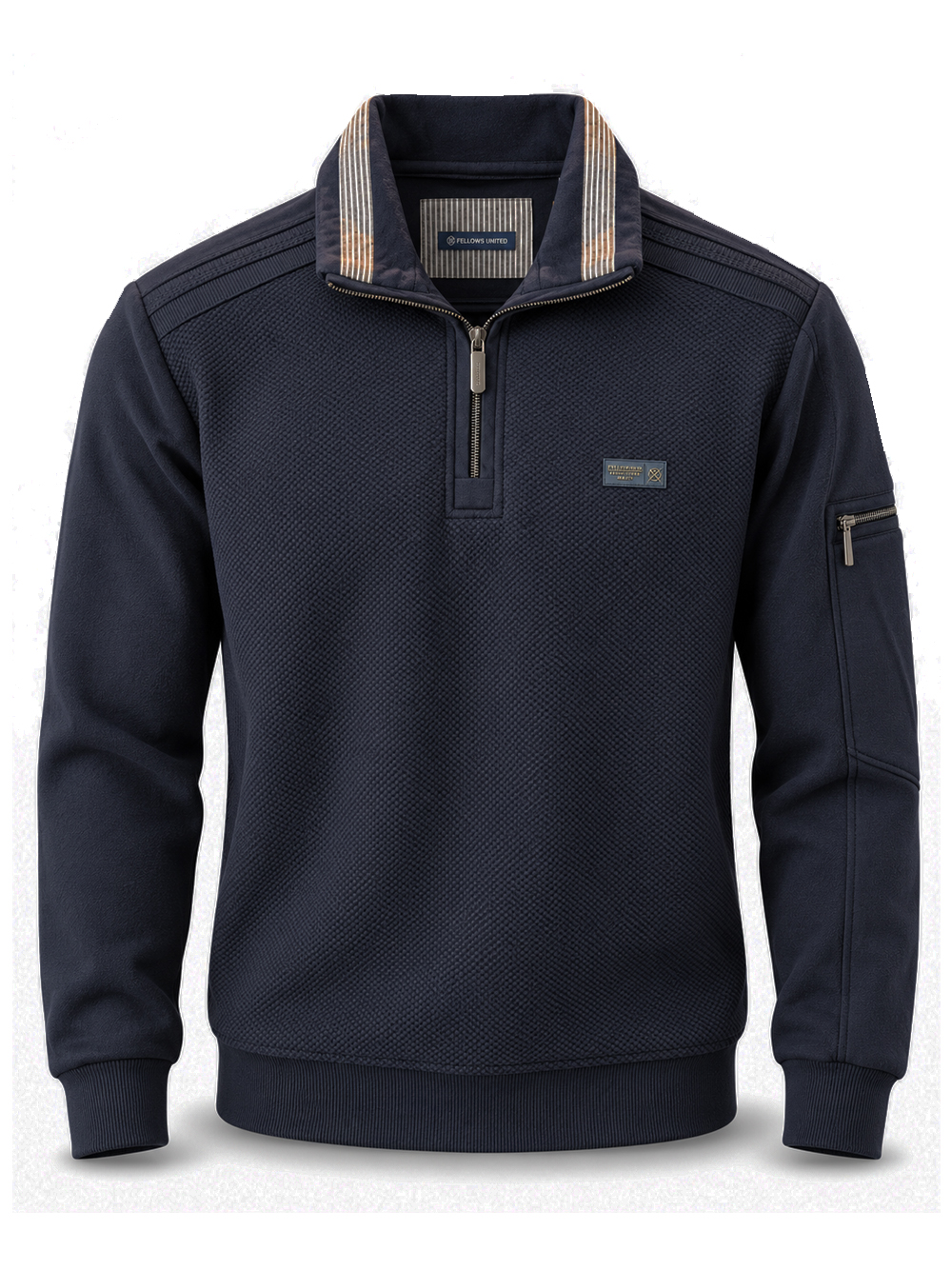 Fellows United Blauwe Sweater met Kraag - 62.2618 - Afbeelding 1