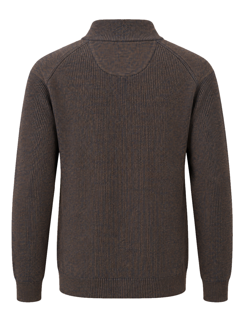 Fellows United Bruine Half-zip Trui - 62.1116 - Afbeelding 2