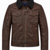 Dekkers Bruin Lederen Pilotjack - Jeff Nubuck - Thumbnail Image 1