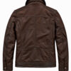 Dekkers Bruin Lederen Pilotjack - Jeff Nubuck - Thumbnail Image 2