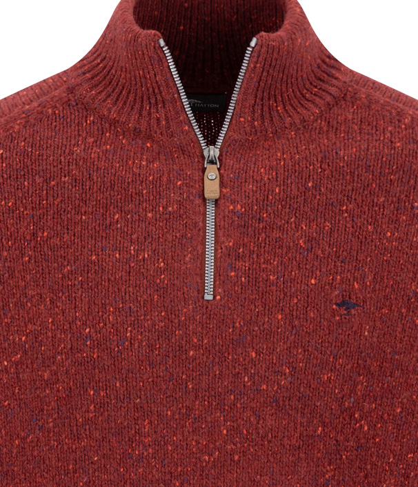 Fynch Hatton Wollen Half-zip Trui - 1610-346 - Afbeelding 2