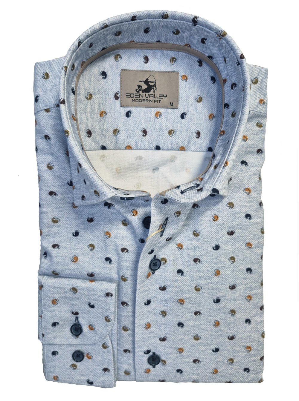 Eden Valley Flanel Modern Fit Overhemd - 515085-32-M - Afbeelding 1