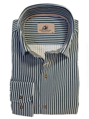 Eden Valley Gestreept Modern fit Shirt - 515065-M-59