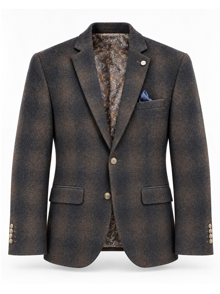 Carter & Davis Wollen Geruit Colbert - 2628-1427 - Afbeelding 1