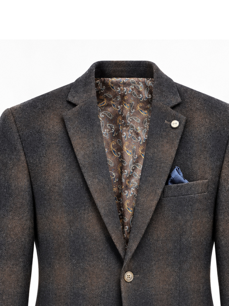 Carter & Davis Wollen Geruit Colbert - 2628-1427 - Afbeelding 2