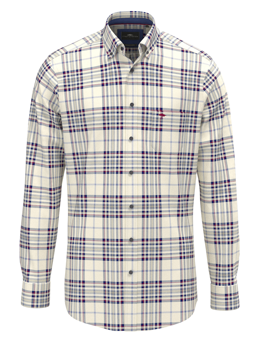 Fynch Hatton Flanel Geruit Overhemd - 1611-8850 - Afbeelding 1