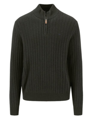 Fynch Hatton Wollen Half-zip Trui - 1611-621