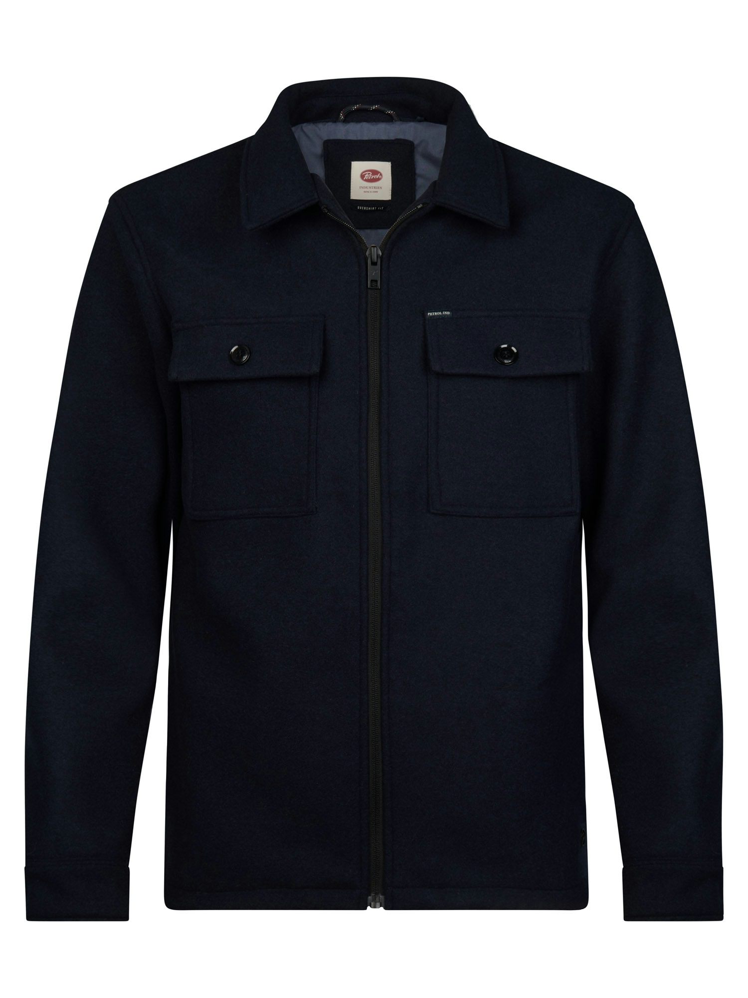 Petrol Industries Wol-look Overshirt - M-3060-SIL418 - Afbeelding 1