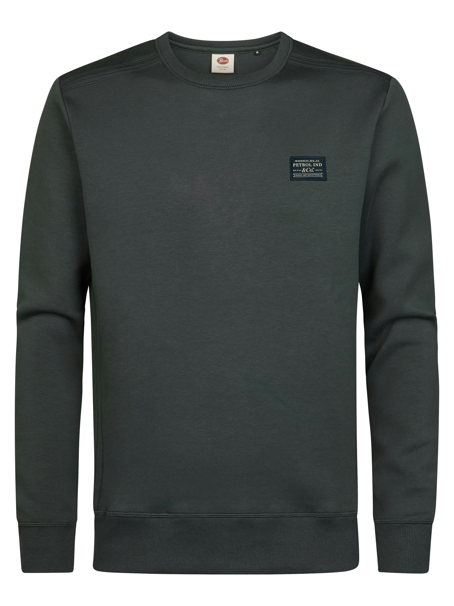 Petrol Industries Groene Ronde hals Sweater - M-3060-SWR349 - Afbeelding 1