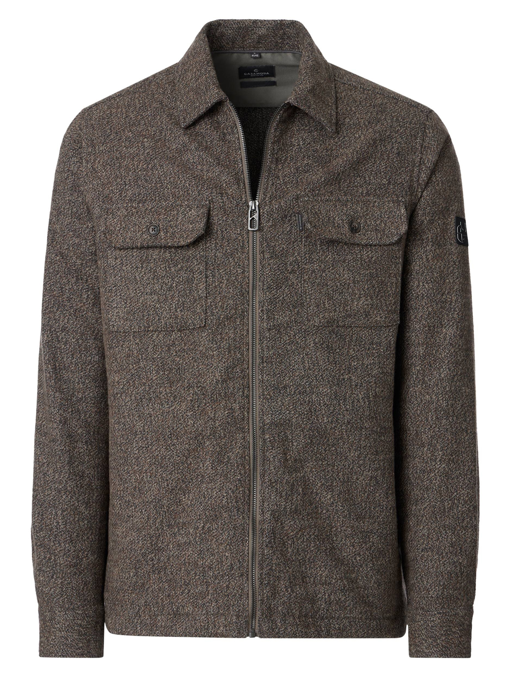 Casa Moda Gemeleerd Overshirt Heren - 126133200 - Afbeelding 1