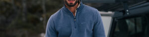 Half zip trui