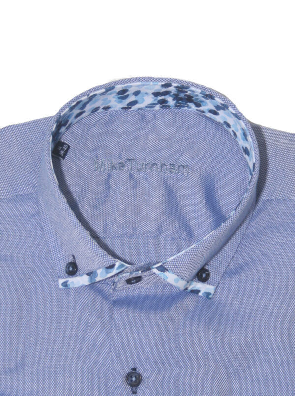 Effen slim fit overhemd Mike Turnham. - Afbeelding 2