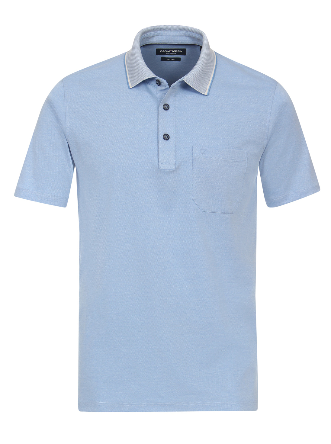 Casa Moda Poloshirt met borstzakje - 993106500