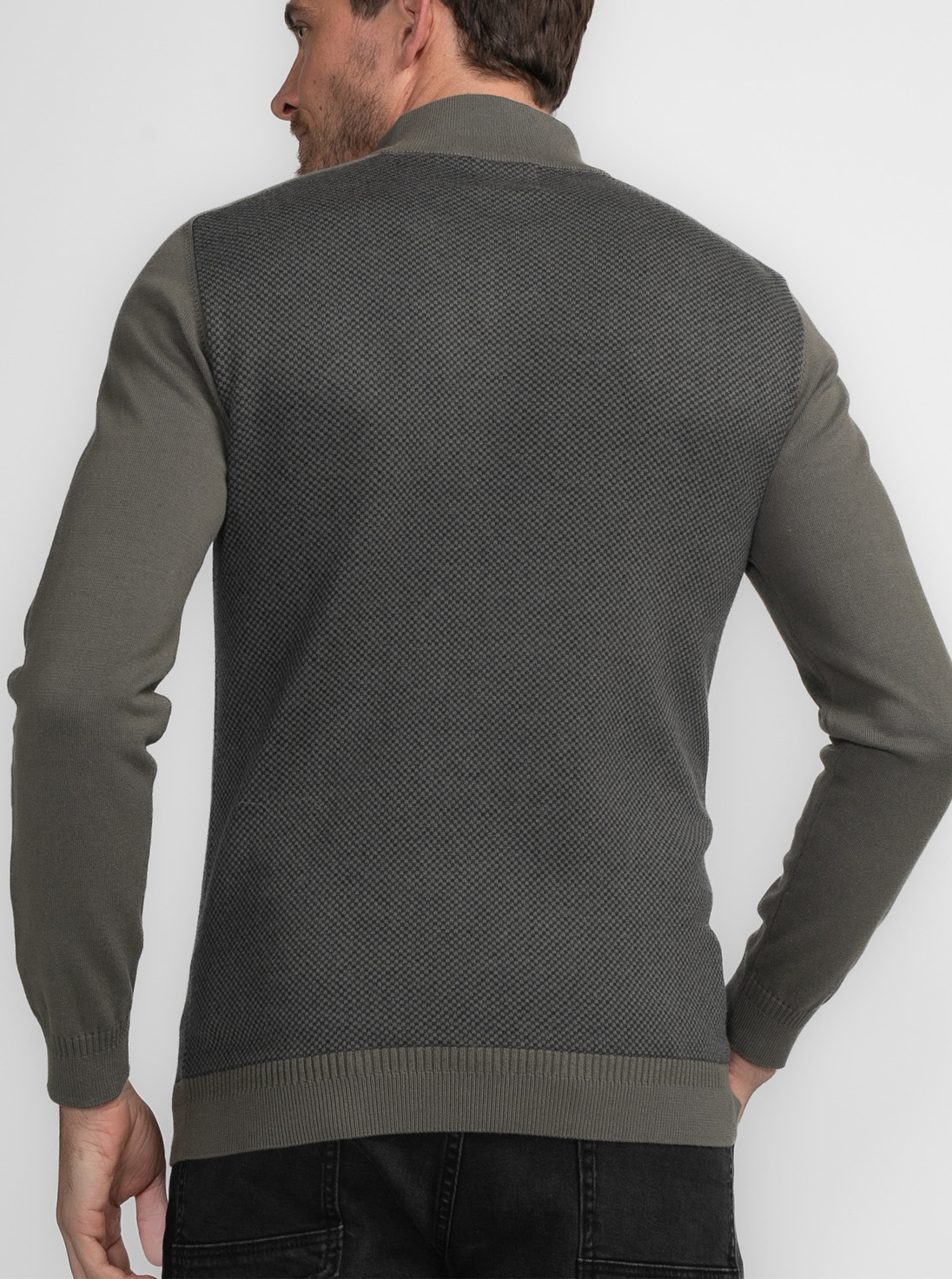 Petrol Ind. Half-zip Heren Pullover - M-3040-KWC205 - Afbeelding 2