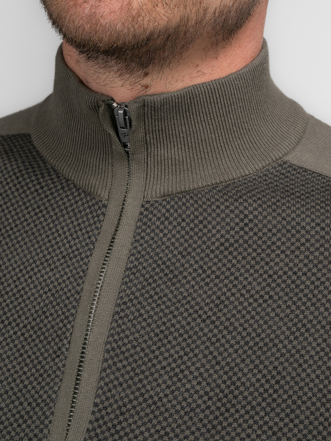 Petrol Ind. Half-zip Heren Pullover - M-3040-KWC205 - Afbeelding 3