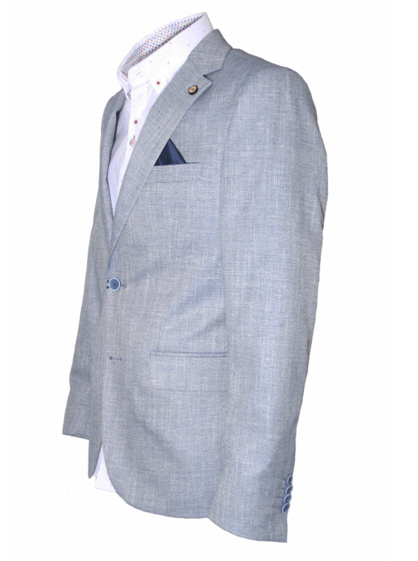 Carter & Davis Blauw Gemeleerd Colbert - 2628-1420 - Afbeelding 2